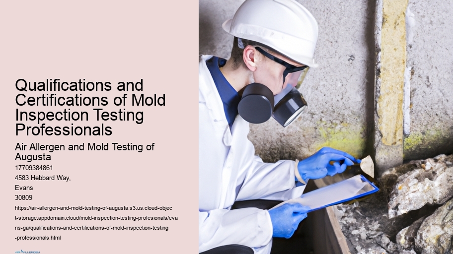 Qualifications and Certifications of Mold Inspection Testing Professionals