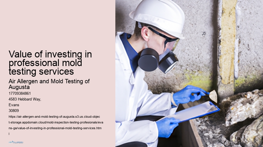 Value of investing in professional mold testing services